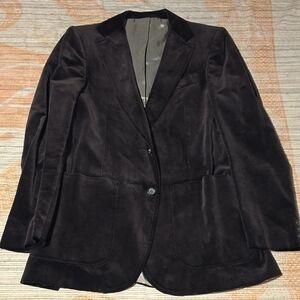 Vintage 80's Tobias Kotzin Angel's Flight Black Velvet Men's Blazer